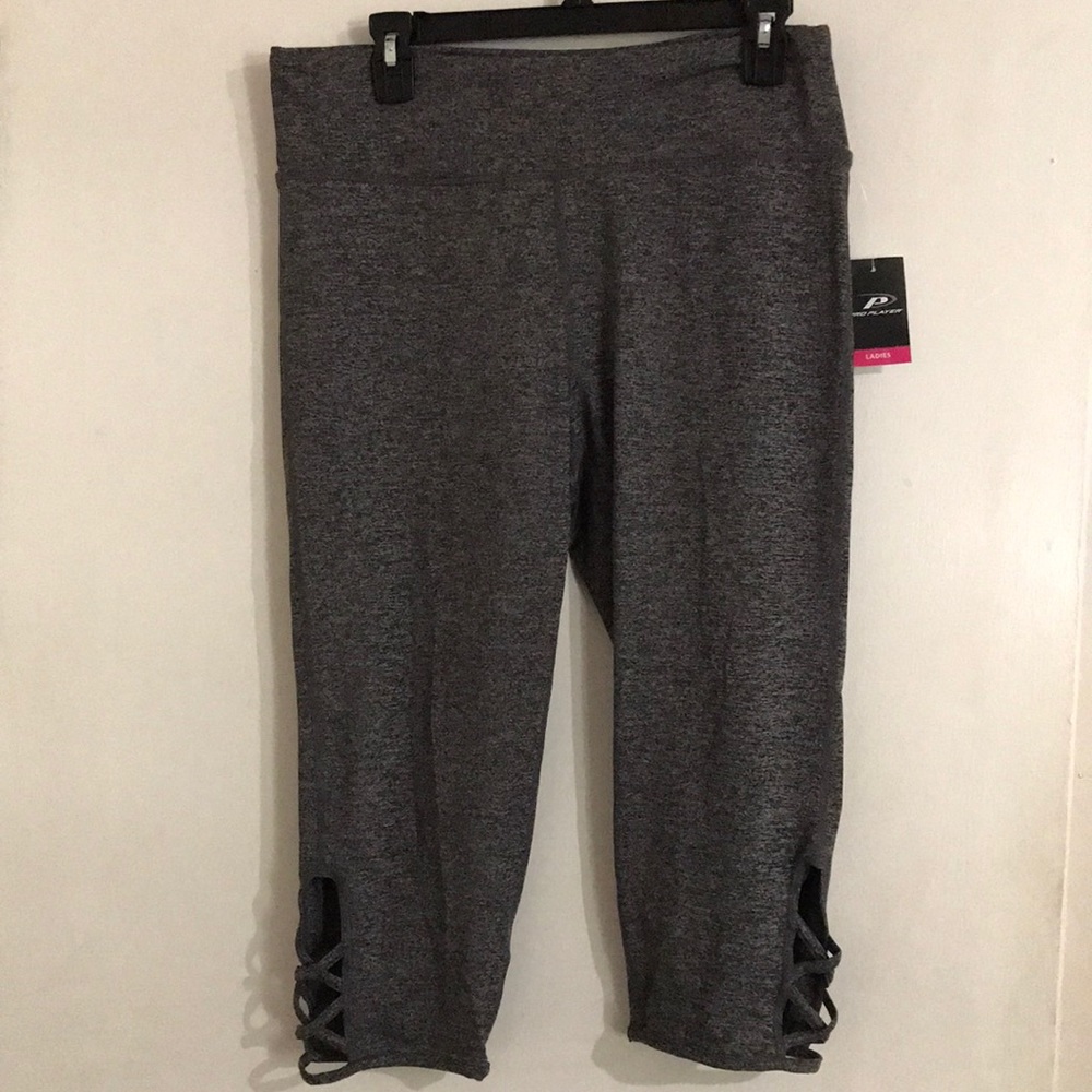 Gray exercise pants